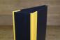 Preview: black folder with yellow linen edges
